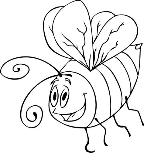 Easy Bumble Bee Coloring Pages Coloring Pages