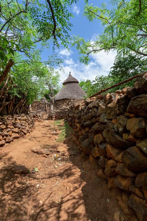 Fantastic Walled Village Tribes Konso Ethiopia Editorial Stock Image