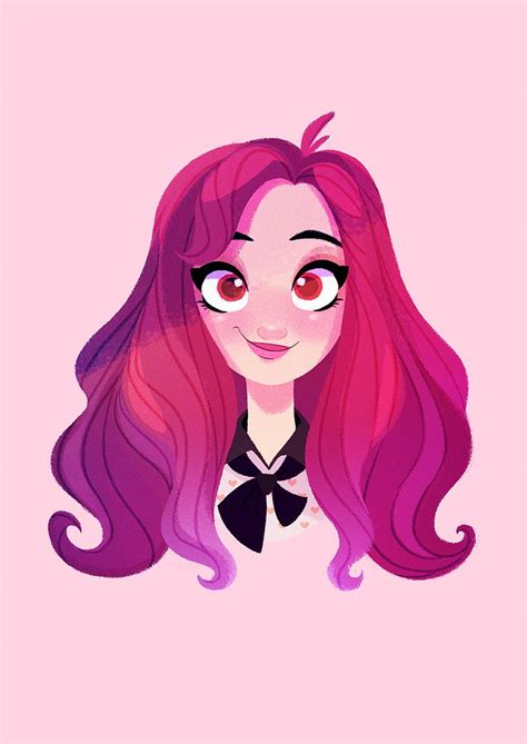 Long hair cute drawing for girls. Pin on Artistic Edge