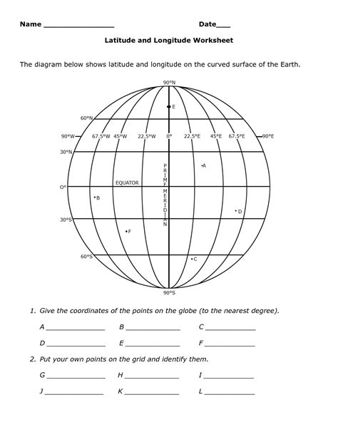 Longitude And Latitude Worksheets In 2021 Map Skills Worksheets Map