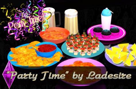 Ladesire Creative Corner Party Time Food Decor By Ladesire Sims 3