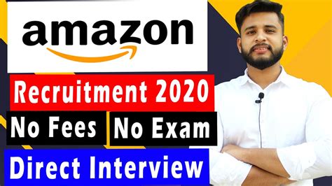 Amazon Recruitment Process For Freshers 2020 Work From Home Jobs 2020