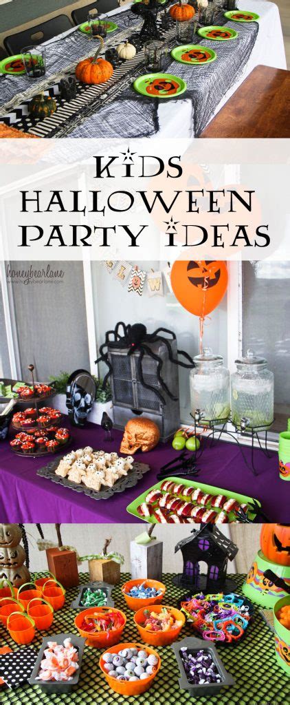 Puzzles, quizzes + trivia to mix up conference calls! Kids Halloween Party Ideas - Honeybear Lane