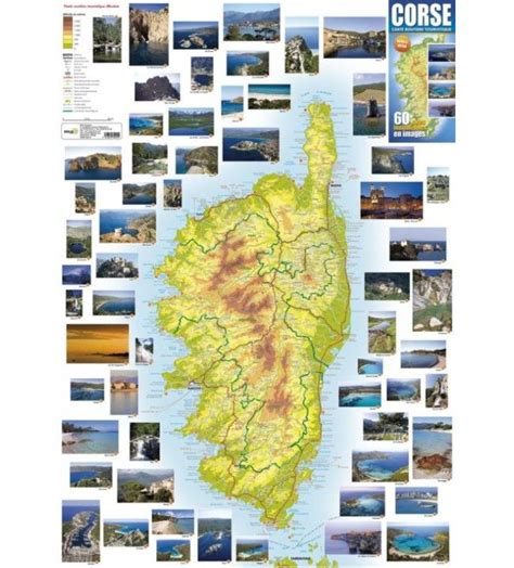 Road Map Tourist Image Of The Corsica