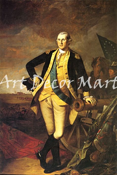 George Washington At Princeton Charles Peale Canvas Or Print Wall Art