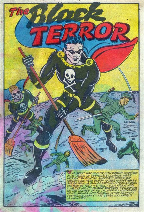 The Comic Book Catacombs The Black Terror In Mystery Of The Vanishing Convoy Nedor1946