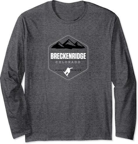 Breckenridge Colorado Snowboard Long Sleeve T Shirt