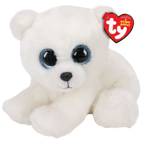 Ty Beanie Babies Small Ari Polar Bear Stuffed Animal 6 Classic