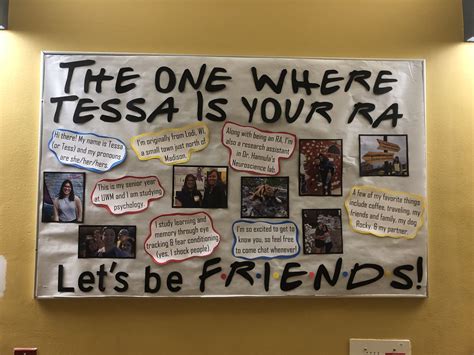 Friends Themed About Me Ra Bulletin Board Artofit
