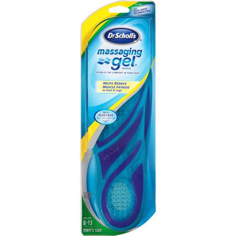 The defining feature for these replacement insoles is the gel technology that is designed for comfort over all else. New Dr Scholls Massaging Gel Work Insoles MEN Size 8-13 Reduce Muscle Fatigue | eBay