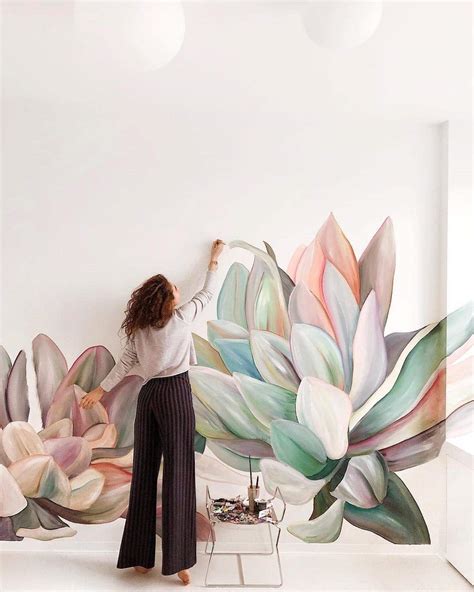 Beautiful Flower Mural Art Makes Ordinary Rooms Bloom With Personality