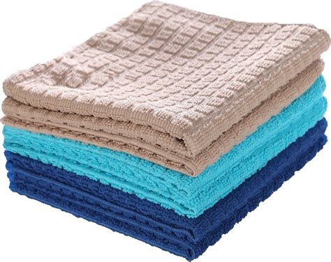 Luckiss Windowpane Microfiber Dish Cloths Super Soft Lint