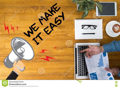 We Make It Easy Stock Photo Image Of Simple Assistance 78958540