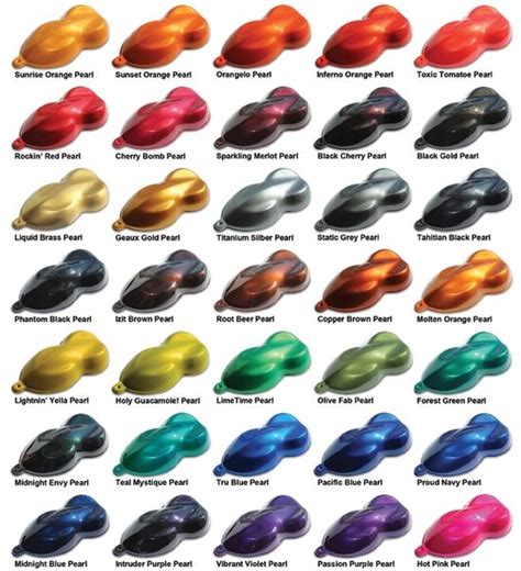 Custom Car Paint Colors Chart Sexiz Pix