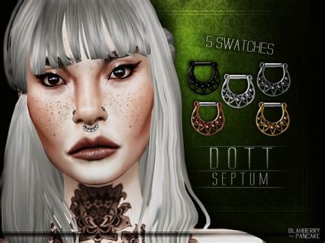 The Sims Resource Dott Septum By Blahberry Pancake Sims 4 Downloads