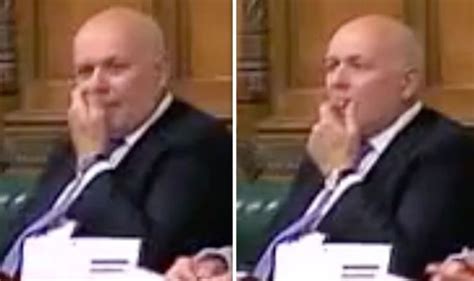 Video Watch As Iain Duncan Smith Caught Picking His Nose And Eating It In Commons Debate Uk