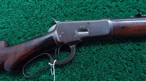 W3018 Unusual 1892 Semi Deluxe Winchester Rifle In 38 Wcf A Merz