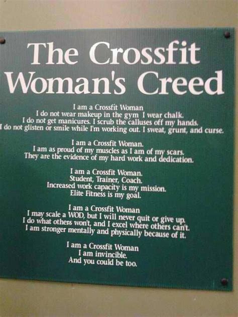 Crossfit Womens Creed Crossfit Women Crossfit