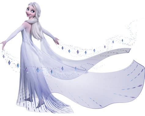 Frozen 2 Elsa In White Dress With Hair Down New Official Big Images