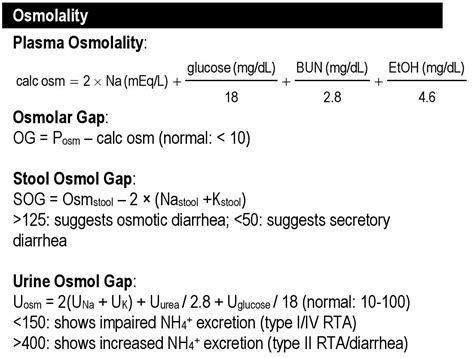 How to calculate serum osmolarity. Osmolality and Osmolarity - Formulas and Calculations ...