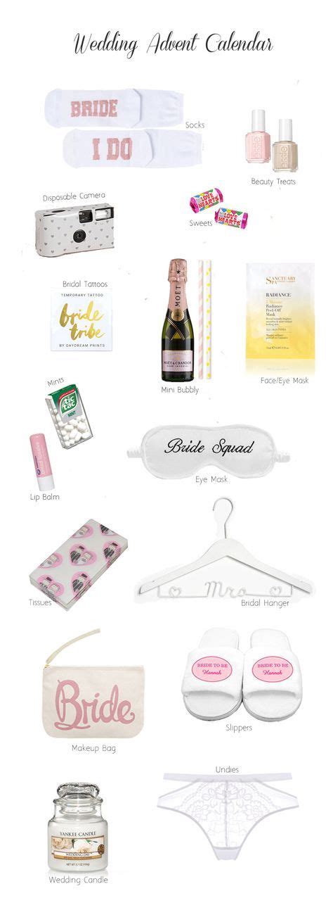 Best wedding gift ideas in 2021 curated by gift experts. 12+ Things to Include in Your Wedding Advent Calendar | Wedding gifts for bridesmaids, Wedding ...