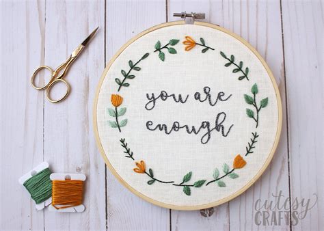 We did not find results for: You are Enough; Free Hand Embroidery Pattern | The Polka ...