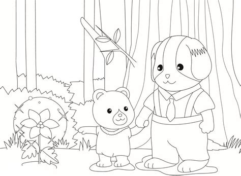 Calico Critters Coloring Pages to download and print for free