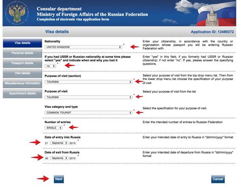 russian e visa application tracsc