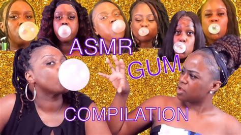 Asmr Gum Compilation Part 2 Lots Of Gum Sounds Youtube