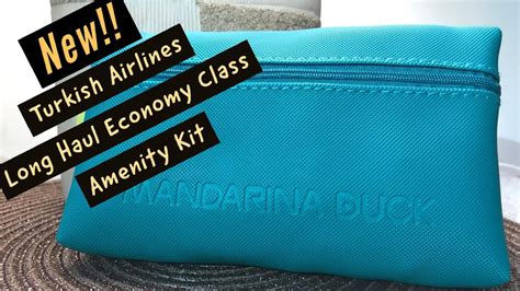New Turkish Airlines Economy Class Amenity Kit Mandarina Duck Youtube