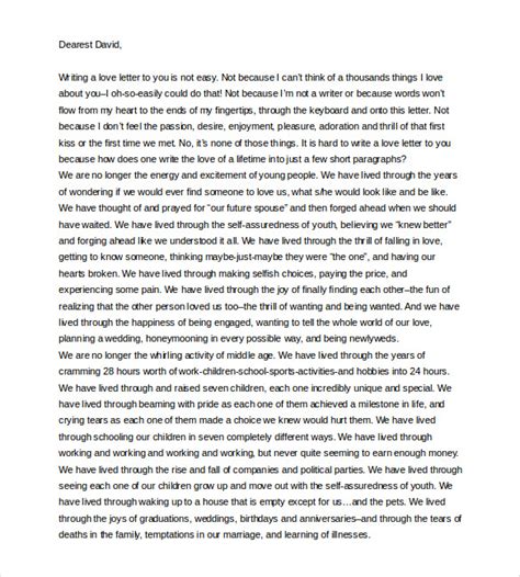 11+ Love Letter Templates to My Husband - DOC