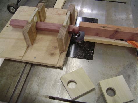 Jig Round Tenons On Square Stock And Table By Bowtie Lumberjocks