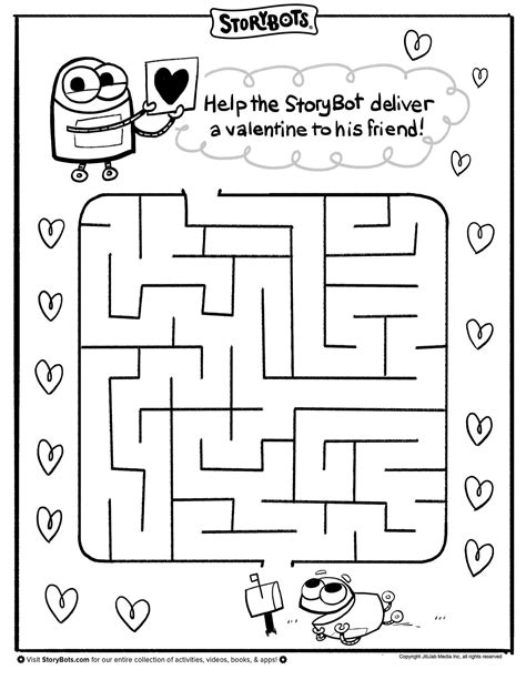 Free Printable Valentines Day Mazes Printable Templates