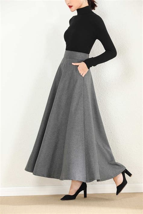 This Winter Wool Skirt Is A Classic Piece Of Tailoring That Will See