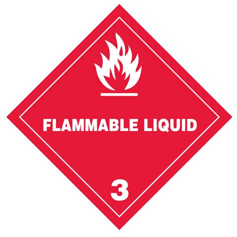 Flammable Liquids Label