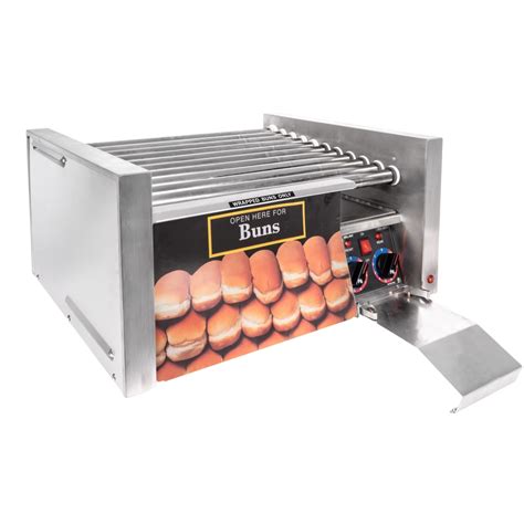 Star 30cbd 30 Hot Dog Roller Grill Wbun Storage Slanted Top 120v