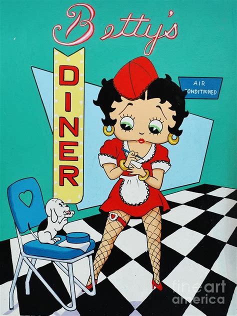 Bettys Diner By Thomas Kolendra Betty Boop Art Betty Boop Posters