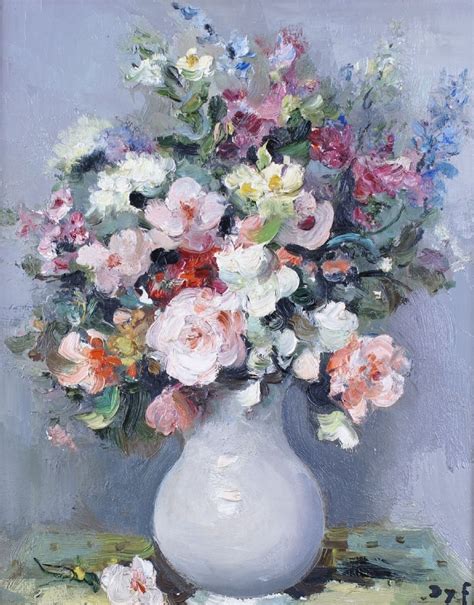 12 Attractive Oil Paintings Of Flowers In A Vase Decorative Vase Ideas