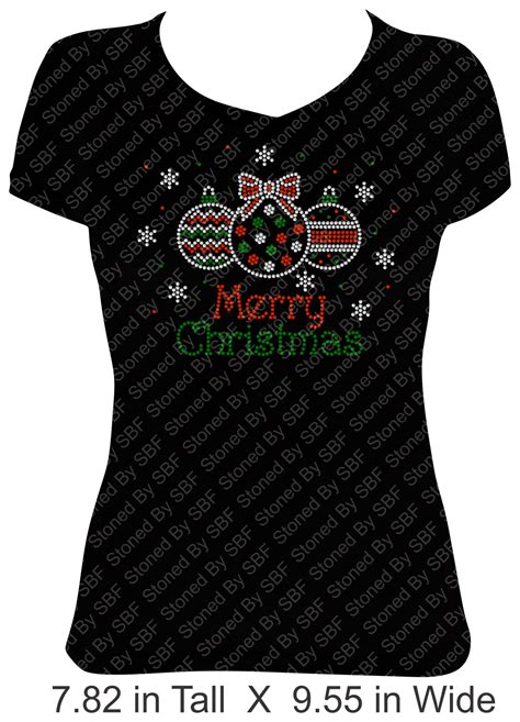 Merry Christmas 3 With Ornaments Merry Christmas Christmas Shirts