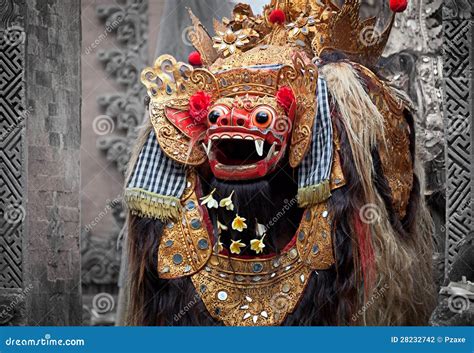 Barong Character In The Mythology Of Bali Indonesia Stock Photo