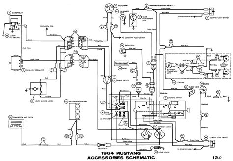 It shows the components of the circuit as simplified shapes, and the power and signal connections between the devices. 1964 Mustang Wiring Diagrams - Average Joe Restoration