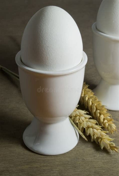 Boiled Eggs In Egg Cups Stock Image Image Of Cooked 23533101