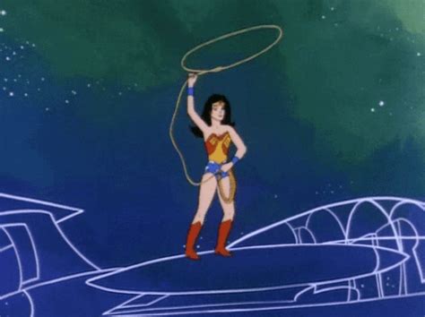 Wonder Woman With Golden Lasso Animated  Briancarnellcom
