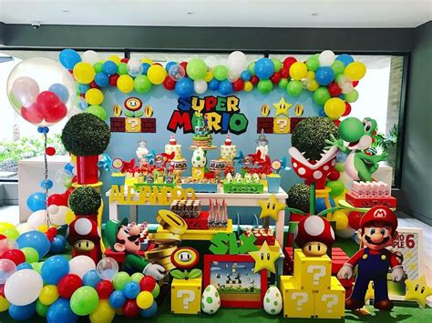 Decoración Para Tartas Decoración Para Fiestas Materiales Mario Party