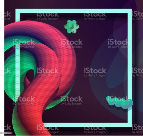 Liquid Wave 3d Colorful Abstract Background Stock Illustration