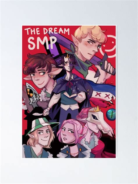 The Dream Smp Poster Poster For Sale By Moncuries Redbubble