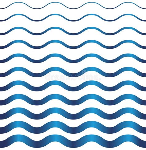 Abstract Seamless Wave Pattern Stock Vector Illustration Of Ocean