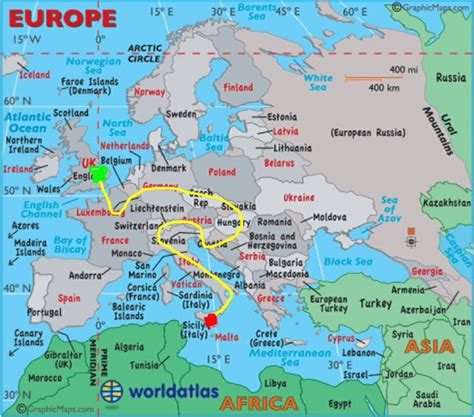Interrailing Route Europe Map Europe Facts Europe Continent