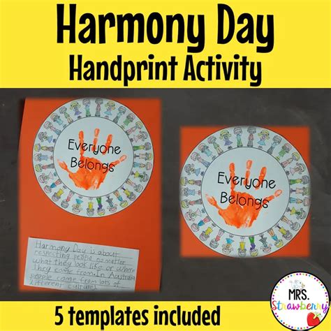 Harmony Day Activity Mrs Strawberry Simple Harmony Day Fun Harmony