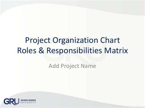 Org Chart With Roles And Responsibilities
